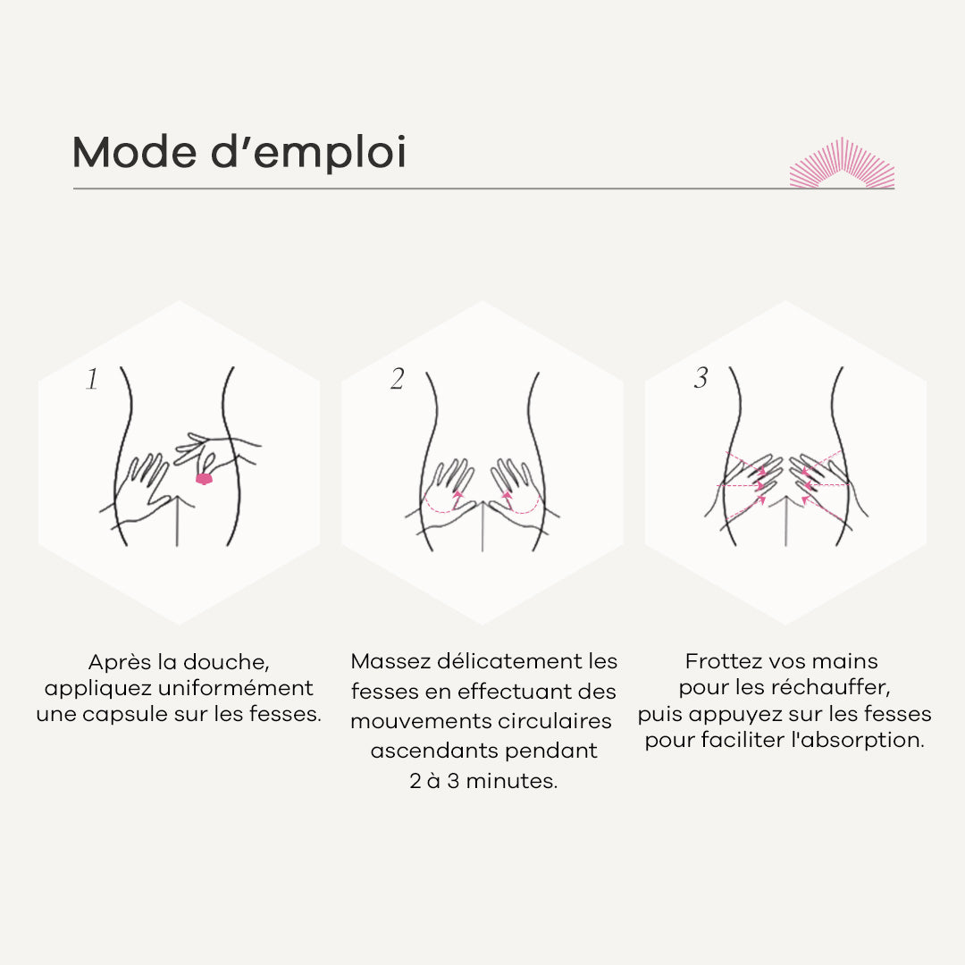 Perles Raffermissantes Fessiers « Bum Bum » — 15 perles