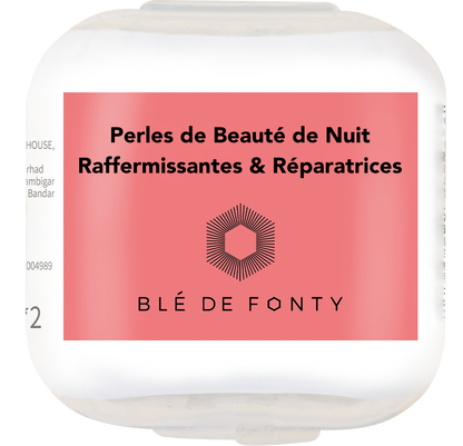 Perles de Beauté de Nuit Raffermissantes & Réparatrices - 2 perles Ble de Fonty